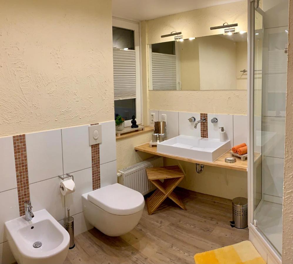 Ferienwohnung Janus Altstadt-Hameln Haus 1 Inklusive Parkplatz Mit Und Ohne Balkon ฮาเมลน์ ภายนอก รูปภาพ